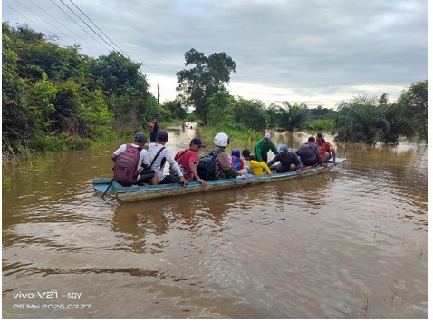 Bencana Banjir di Desa Tempapan Hulu dan Sajingan (Kabupaten Sambas)